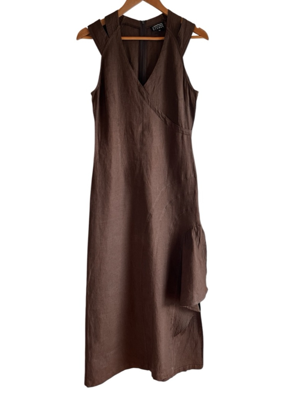 La Et Dieu Crea Femme vintage linen sleeveless midi dress excellent condition - Picture 1 of 13